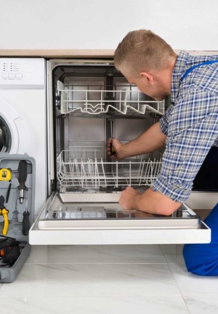 technician fixing a dishwasher repair Staten Island